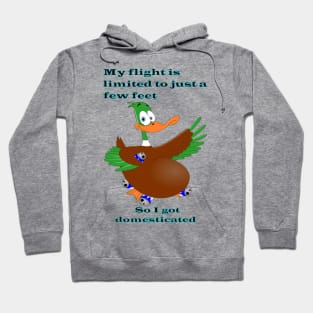 Humor Duck Cartoon Hoodie